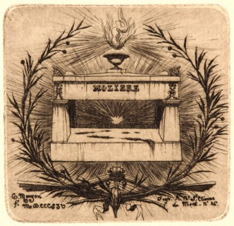 Charles Meryon (French, 1821 - 1868). The Tomb of MoliÃ¨re, 1854. Etching. Second state.