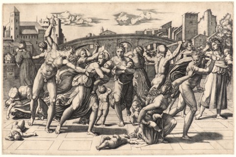 Marcantonio Raimondi (Italian, ca. 1470/1482 - 1527/1534) after Raphael (Italian, 1483 - 1520).