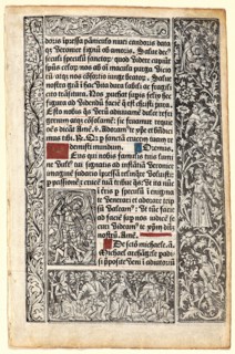 Philippe Pigouchet (French, active 1488â€ì1515). St. Michel [?] (Encadrement Ã  la chose), ca. 1498