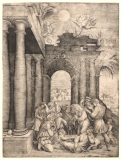 Master H. F. E. (aka Monogrammist HE) (Italian, 1486 - 1551). Adoration of the Shepherds, before