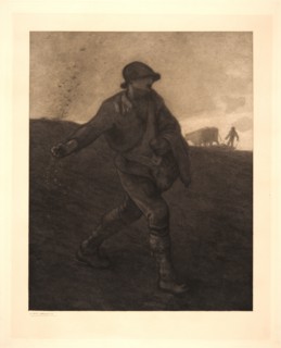 Matthijs Maris (Dutch, 1839 - 1917) after Jean-FranÃ§ois Millet (French, 1814 - 1875). The Sower.