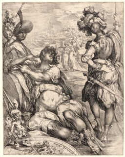 Jacques Bellange (French, 1594 - 1638). Military Figures outside a City, ca. 1615. Etching and