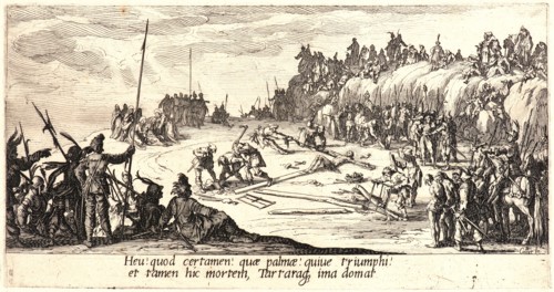 Jacques Callot (French, 1592 - 1635). The Crucifixion (Le crucifiement), 1618. From The Large