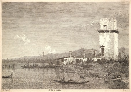 Canaletto (aka Antonio Canale) (Italian, 1697 - 1768). Tower of Malghera (La Torre de Malghera),