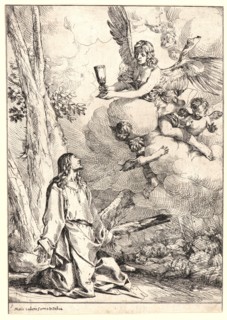 Giulio Carpioni (Italian, 1613 - 1678). Christ on the Mount of Olives, 17th century. Second or