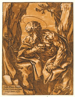 Bartolomeo Coriolano (Italian, ca. 1599-1676) after Guido Reni (Italian, 1575 - 1642). St. Jerome