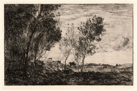 Jean-Baptiste-Camille Corot (French, 1796 - 1875). In the Dunes: Souvenir of the Woods at the