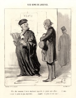 Honoré Daumier (French, 1808 - 1879). Mon cher Monsieur...Impossible de plaider votre affaire, 1846