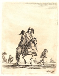 Stefano Della Bella (Italian, 1610 - 1664). Cavalier, avec sa dame en croupe, 1642-1645. From