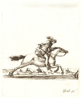 Stefano Della Bella (Italian, 1610 - 1664). Cavalier, l'epee a la main, 1642-1645. From Divers