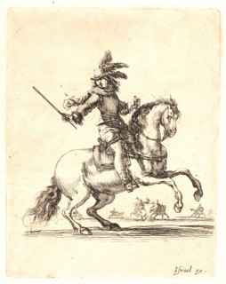 Stefano Della Bella (Italian, 1610 - 1664). Commandant Ã  cheval, 1642-1645. From Divers exercises