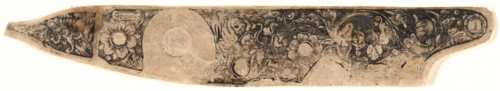 Anonymous (Italian). Ornament for a (Knife Sheath?), with Floral Motifs and Triton