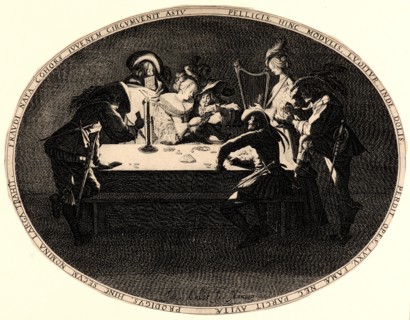 Jacques Callot (French, 1592 - 1635). The Prodigal Son Being Cheated at Cards (Le Brélan), 17th