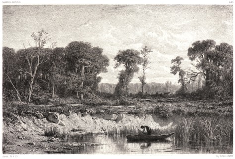 Adolphe Appian (French, 1818 - 1898). Le Bord de l'Etang, 19th century. From Souvenirs d'Artistes.