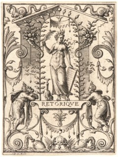 Etienne Delaune (aka Ãâtienne Delaune) (French, ca. 1519-1583). Rhetoric (La Rhetorique). From The