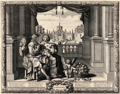 Abraham Bosse (French, 1602 - 1676). Spring (Le Printemps), 17th century. From The Seasons. Etching