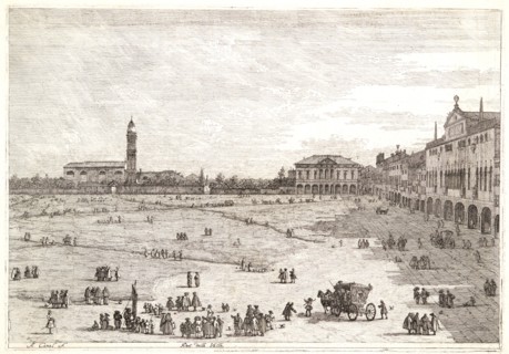 Canaletto (aka Antonio Canale) (Italian, 1697 - 1768). Padua, PrÃ  Della Valle (PrÃ  Della Valle Ã