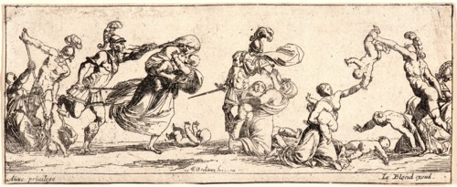 Pierre Brebiette (French, ca. 1598 - 1650). Slaughter of the Innocents, 17th century. Etching.