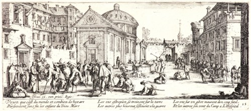 Jacques Callot (French, 1592 - 1635). The Hospital (L'HÃ´pital), 1633. From The Large Miseries of