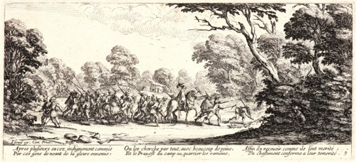 Jacques Callot (French, 1592 - 1635). Discovery of the Military Malfactors (Découverte des