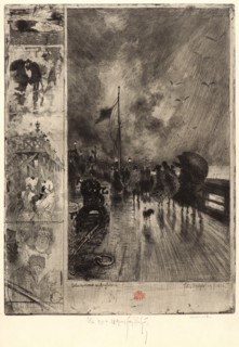 Félix Hilaire Buhot (French, 1847 - 1898). Landing in England (Un Débarquement en Angleterre), 1879