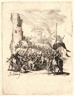 Jacques Callot (French, 1592 - 1635). The Carrying of the Cross (Le portement de croix), 1624. From