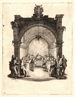 Jacques Callot (French, 1592 - 1635). The Last Supper (La cÃ¨ne), 1624. From The Small Passion.