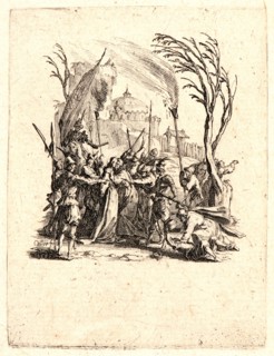 Jacques Callot (French, 1592 - 1635). Christ Is Delivered to the Jews (Jésus est livré aux juifs),