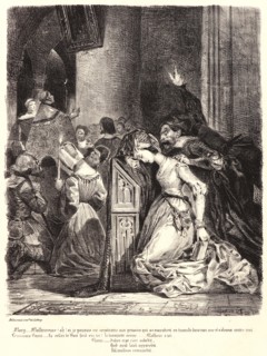 EugÃ¨ne Delacroix (French, 1798 - 1863). Marguerite at the Church (Marguerite Ã  lâ€ôéglise), 1828.