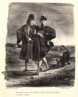 EugÃ¨ne Delacroix (French, 1798 - 1863). Faust, Mephistopheles, and the Water Dog (Faust,