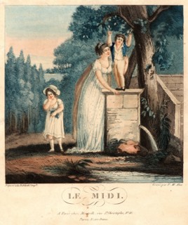 Pierre-Michel Alix (French, 1762 - 1817). Le Midi, ca. 1805-1810. Color aquatint. Plate: 135 mm x