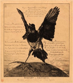 Félix Bracquemond (French, 1833 - 1914). Margot la Critique, ou la Pie. Etching. Second state.