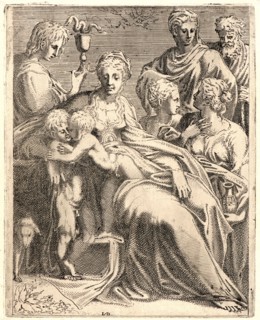 Monogrammist L. D. (aka Master LD, Leon Davent) (French, active 1540â€ì1556). The Holy Family and