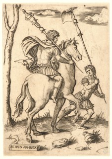 Marcantonio Raimondi (Italian, ca. 1470/1482 - 1527/1534). Scipio Africanus, 16th century.