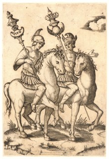 Marcantonio Raimondi (Italian, ca. 1470/1482 - 1527/1534). Titus and Vespasian, 16th century.