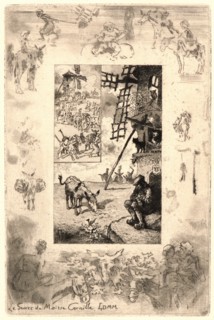 Félix Hilaire Buhot (French, 1847 - 1898). Illustrations for Daudet's Lettres de Mon Moulin, Plate