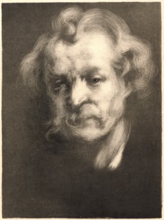 EugÃ¨ne CarriÃ¨re (French, 1849 - 1906). Portrait of Jean Dolent, 1898. Lithograph. First state.
