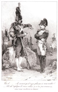 Nicolas Toussaint Charlet (French, 1792 - 1845). Napoléon and the Old Soldier, 19th century.