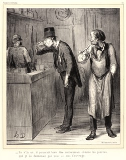 Honoré Daumier (French, 1808 - 1879). En v'lÃ  un, il pourrait bien Ãªtre malheureux, 1862. From