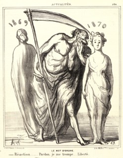 Honoré Daumier (French, 1808 - 1879). Le mot d'ordre, 1869. From Actualités. Lithograph on