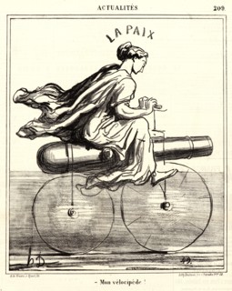 Honoré Daumier (French, 1808 - 1879). Mon velocipÃ¨de!, 1868. From Actualités. Lithograph on