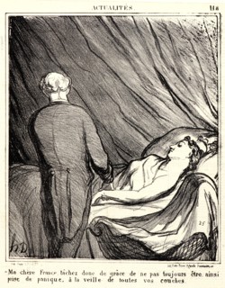 Honoré Daumier (French, 1808 - 1879). â€îMa chÃ¨re France..., 1870. From Actualités. Lithograph on