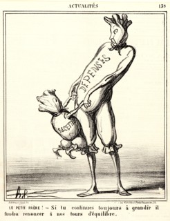 Honoré Daumier (French, 1808 - 1879). Le petit frÃ¨re!â€îSi tu continues toujours Ã  grandir...,