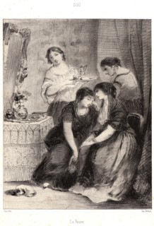 Narcisse Virgile Diaz de la Pen~a (French, 1808 - 1876). The Widow (La Veuve), 19th century.