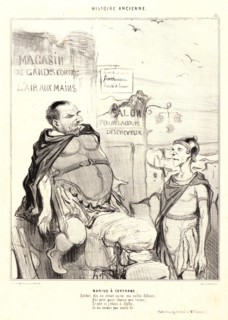 Honoré Daumier (French, 1808 - 1879). Marius Ã  Carthage, 1842. From Histoire Ancienne. Lithograph