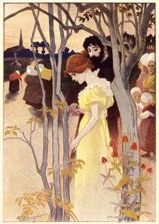 Paul Balluriau (French, active early 20th century). Dusk (Crépuscule), ca. 1897. Color lithograph