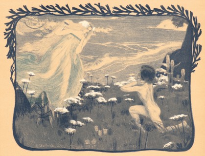 Henri Jules Ferdinand Bellery-Defonaines (French, 1867 - 1910). L'Illusion, 1897. Color lithograph