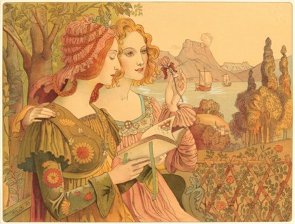 Armand Point (French, 1861 - 1932). Golden Legend (Legende Dorée), 1897. Color lithograph on wove