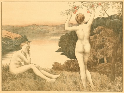 René Menard (French, 1862 - 1930). Automne, ca. 1897. Collotype (after color lithograph?) on wove