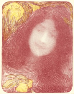 Edmond FranÃ§ois Aman-Jean (French, 1858 - 1936). Under the Flowers (Sous les Fleurs), ca. 1897.